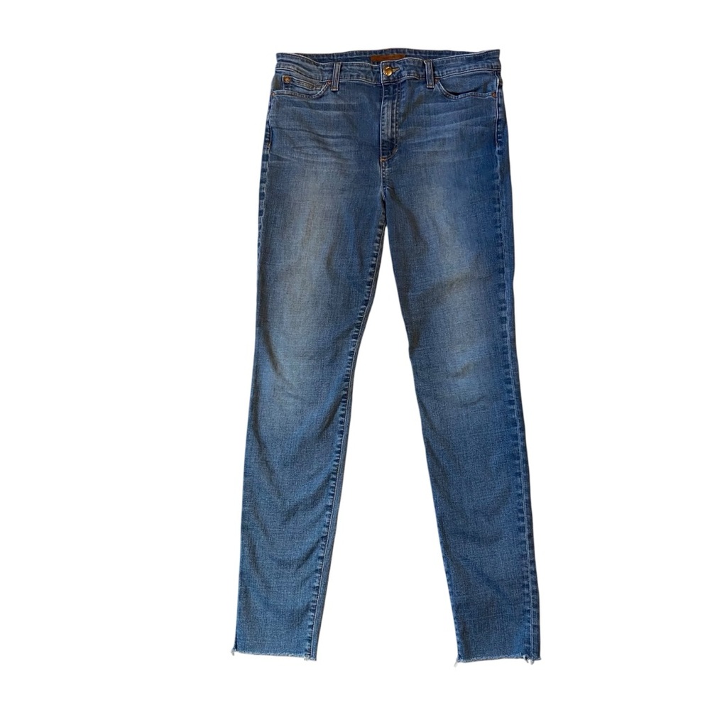 JOES JEANS The Charlie Skinny Jeans Raw Hem Stretch Denim Blue Womens Size 31